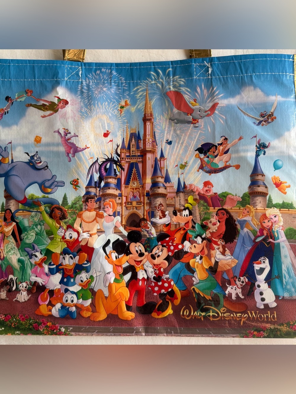 Walt Disney World 2026 Storybook Characters Reusable Large Tote Bag - Picture 2 of 7
